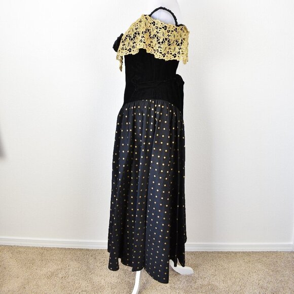 Vintage 80s Prom Party Formal Dress - 12 - Picture 6 of 10